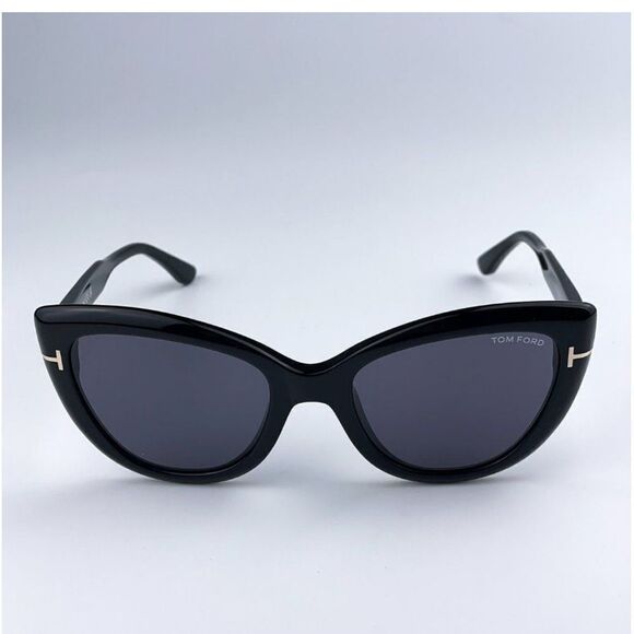 Tom Ford FT0762 01A Sunglasses Black Smoke Women Cat Eye.  New in Tom Ford Case - Picture 1 of 5